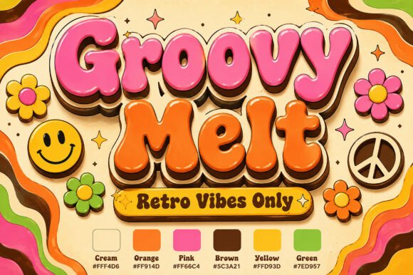Groovy Melt: A Deep Dive into This Psychedelic Display Typeface