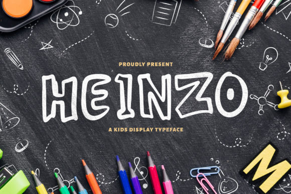 Heinzo: A Playful Display Font for Creative Projects