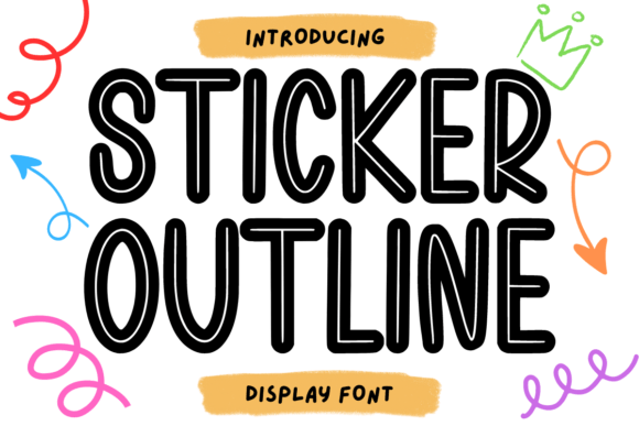 Sticker Outline: A Display Font with Creative Edge