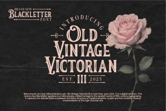 Timeless Elegance for Modern Projects: Old Vintage Victorian III