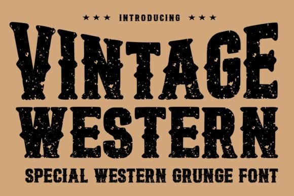 Vintage Western: A Typeface with Rugged Frontier Character
